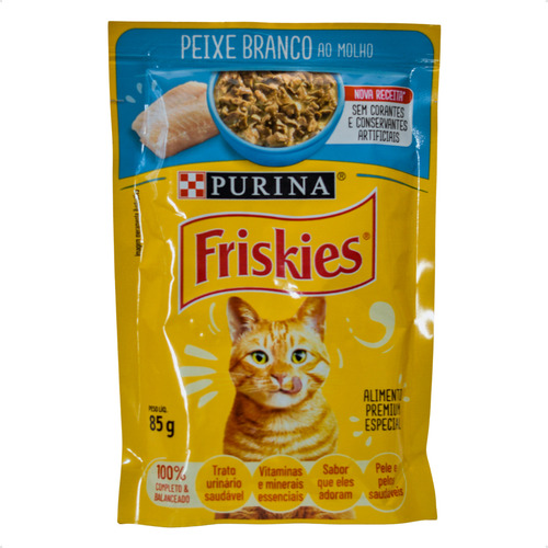 Kit 30 Friskies Sachês Ração Umida 2 Sabores Atum E Peixe Branco | Lojão Do Ferro