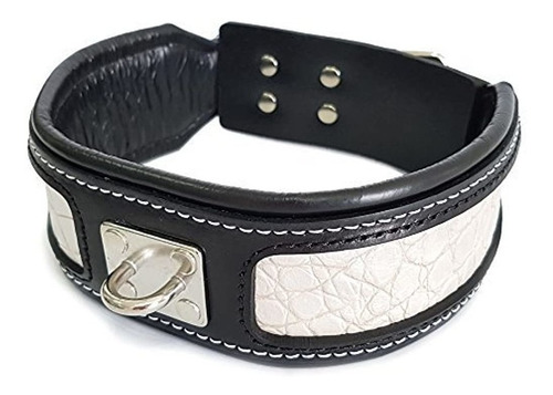 Bestia Collar De Perros Grandes De Cuero Genuino. 2.5 Pulgad