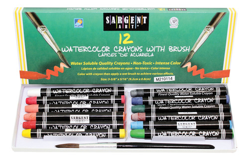 Argente Arte Inc Crayon 12 Ct Watercolor