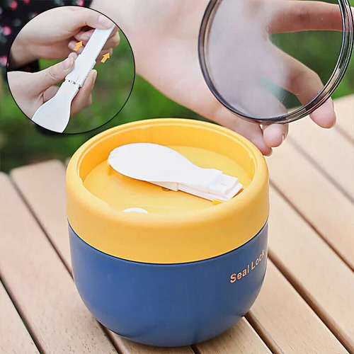 Para Termo Para Comida Caliente O Fría 600 Ml Con Cuchara /