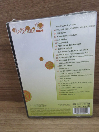 Dvd - É O Tchan 10 Anos - 20 Sucessos Ao Vivo - Raro - Novo