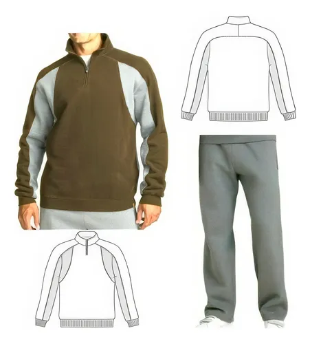 ( Moldes De Ropa) Conjunto Jogging Cortes Niño 0903