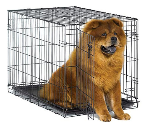 Caja De Metal Plegable Para Perros New World De 36  , Incluy