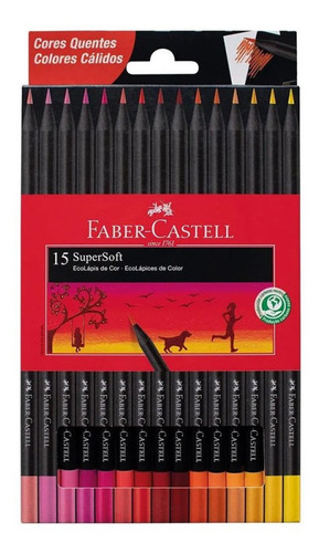 Set 15 Colores Super Soft Faber Castell - Mosca