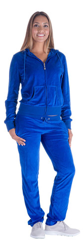 Sport Suit Set For Women Fashion Soft Velour Tracksuit Zip .