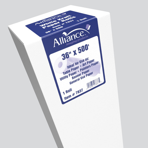 Rollo De Papel Kraft Blanco 11 X 152 Metros Para Manualidade
