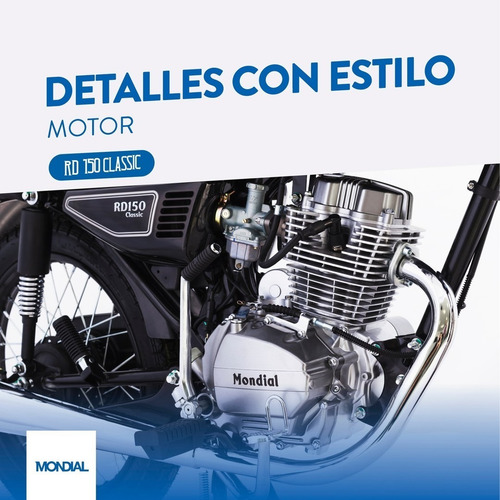 Imagen 14 de 25 de Mondial Rd 150 Classic 0km ( Ahora 12y18 ) Arizona Motos(rc)