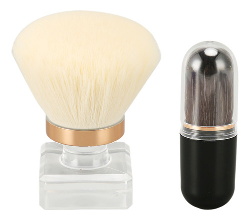 Brocha De Maquillaje Facial En Polvo, Rubor Para Mejillas, C