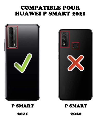 Funda Premium Carcasa Cartera Cuerocon Para P Smart 2021/y7a