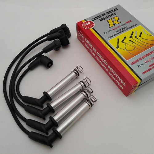 Imagen 10 de 11 de Kit Cables+bujias Ngk Chevrolet Celta Prisma 07/11 1.4 8v Cu