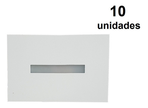 10 Balizador Friso Branco Parede Escada Caixa 4x2 P/ Led G9 