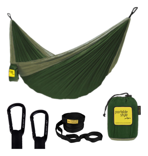 Rede De Camping Hamaca Portátil C/ Cinta Portable Style