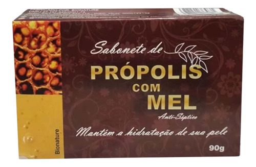 Sabonete Artesanal De Própolis Com Mel - 90g - Bionature