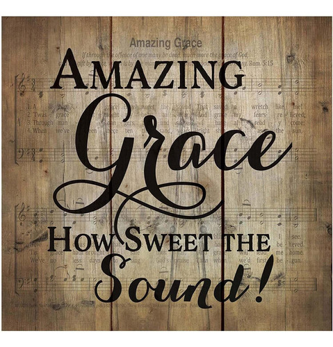 Amazing Grace Old   Himno Diseño De Partituras 10 X 11...