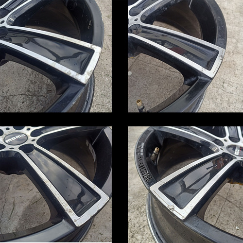 4 Llantas Momo R17 (5x100) Fox Bora Suran Virtus Negro