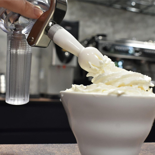 Garrafa Para Chantilly Em Alumínio De 500 Ml Prata Fpro