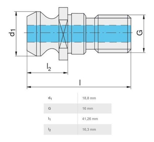 Perno De Retención Para Okuma M16x2 Pull Stud Retention Knob
