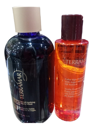 Shampoo Matizador + Aceite Tratamiento Terramar 