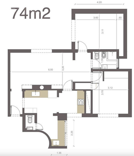 Imagen 27 de 27 de Venta Departamento Rivadavia Al 100 2 Dormitorios Segundo Piso (201210402)