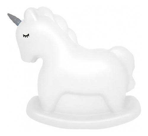 Luminaria Unicornio Abajur Fofo Decorativo Infantil Decorfun Cor Da Cúpula Branco Cor Da Estrutura Branco