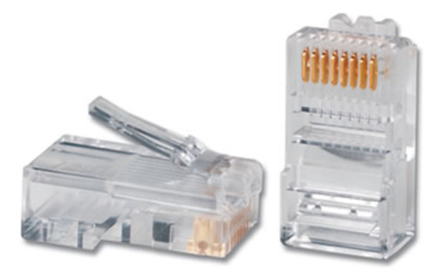 Conector De Red Rj45 Cat 5e Land Paquete 100 Unidas