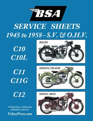 Libro Bsa C10-c10l-c11-c11g-c12 'service Sheets' 1945-195...