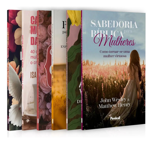 Kit 6 Livros - Como Ser Uma Mulher Segundo O Coração De Deus