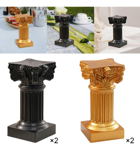 4x Pilar Romano Estatua Pedestal Soporte Boda Hogar Cocina