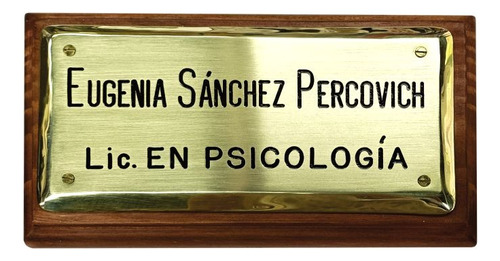 (bronce) Placa Profesional En Bronce Unicas