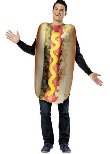 Disfraz De Hot Dog Talla Única Para Adulto, Halloween