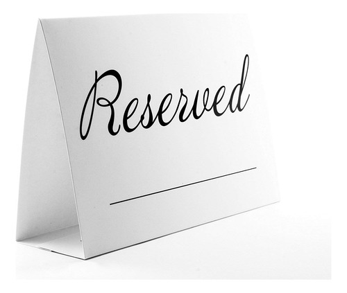 Reservado Mesa Senales. 20-pack. 5.5 X 4 X 1.7 , L, Negro,