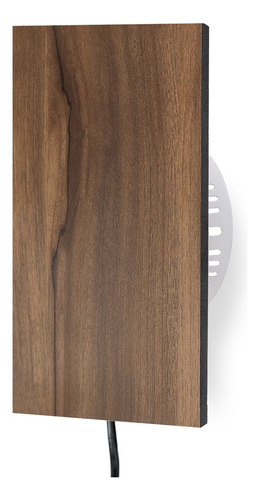 Velador Cabecera Aplique Para Pared Led 6w Madera Cuadrado