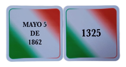 Juego Didáctico Memopáres Histórico, Fechas Histór De México
