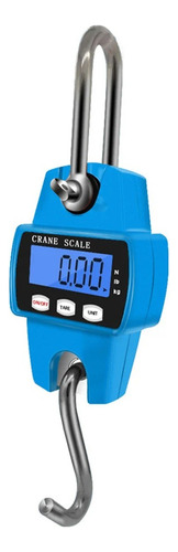 Balança Digital 300 Kg Guindaste Industrial Lcd Portátil Cor Azul-claro 3 Pillhas Aa