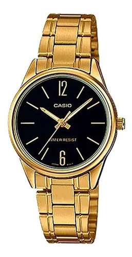 Ltp-v005g-1budf - Reloj Casio P/m  Dorado