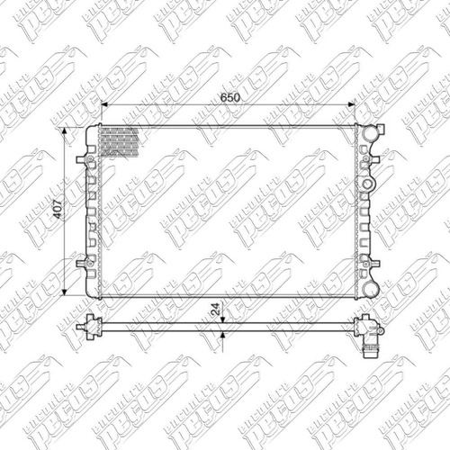 Radiador De Água Audi A3 2.0 2011 Automático Gas + Ar Ab Vis