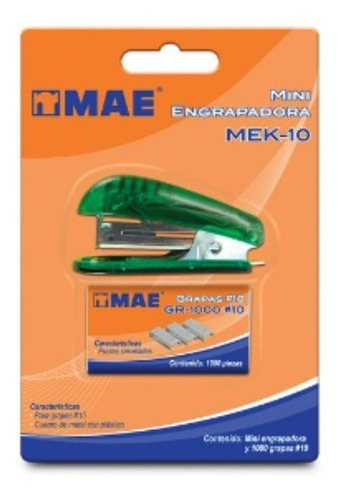 Mini Engrapadora Marca Mae Modelo Mek-26