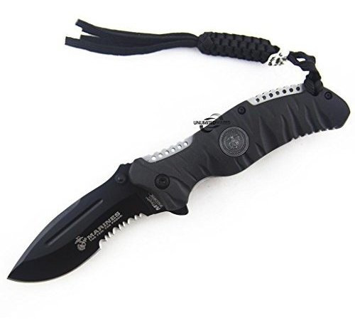 Cuchillo Plegable De Apertura Asistida Usmc Marines Reaper