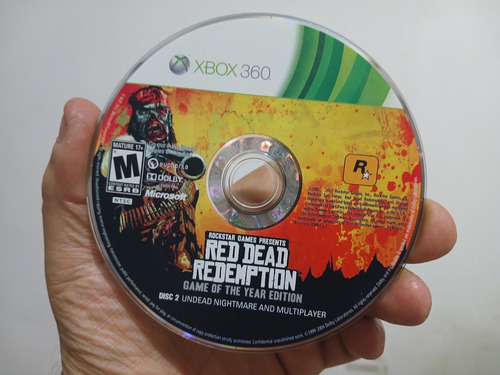 Jogo Xbox 360 Duplo Red Dead Redemption E Undead Nightmare (Usado)