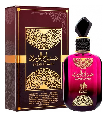 Perfume Árabe Feminino Al Wataniah Sabah Al Ward Eau 100ml