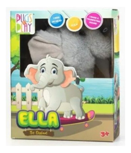 Peluche Interactivo Pugs At Play Ella Elefante Apego