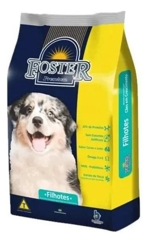 Ração Foster Premium Filhotes Cães Cachorro 15 Kg