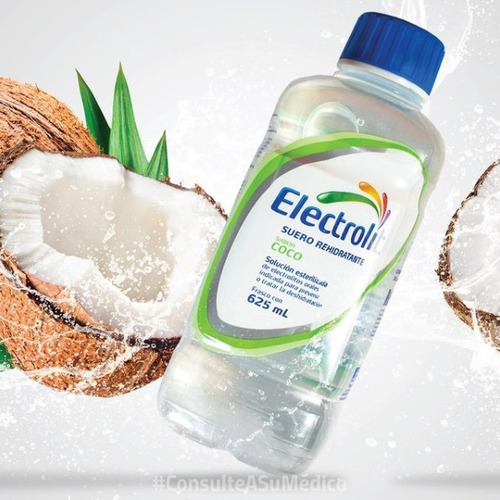 Electrolit Suero Rehidratante Sabor Coco 625 Ml (12 Pack)