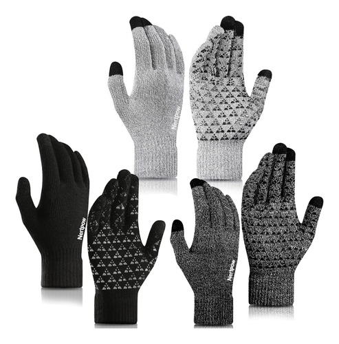 Nertpow Guantes De Invierno Guantes Con Pantalla Táctil 3 Pa