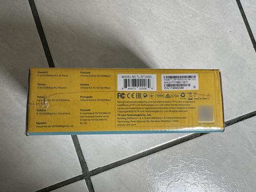 Conmutador Tp-link Tl-sf 1005d De 5 Puertos 10/100 Mbps (Usado)