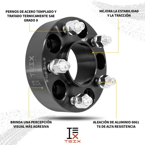 Imagen 6 de 10 de Kit Espaciadores Jeep Cherokee Xj 84/2001 1.5 5/114 Cb71.5
