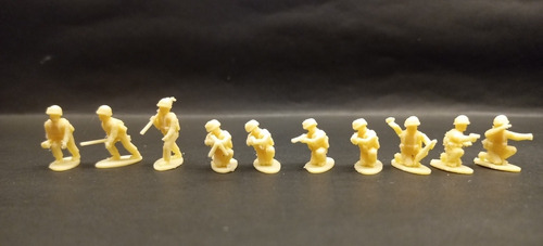Soldados Escala Ho X 10 Unidades. Maquetas Trenes Imp 3d