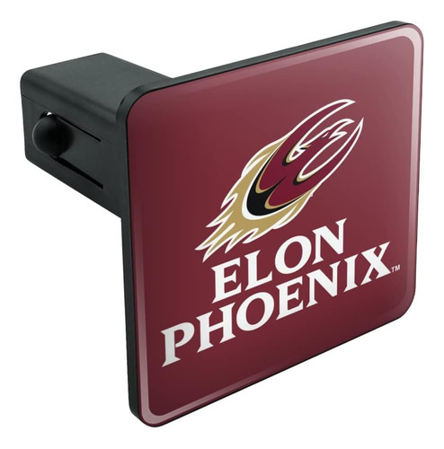 Elon University Phoenix Logo Tow Trailer Hitch Cover Plug In