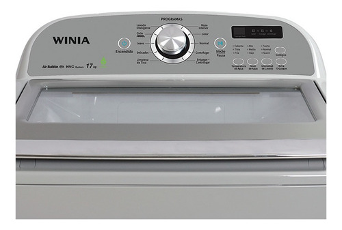 Imagen 3 de 3 de Lavadora automática Winia DWF-DG1B346C gris y silver 17kg 127 V