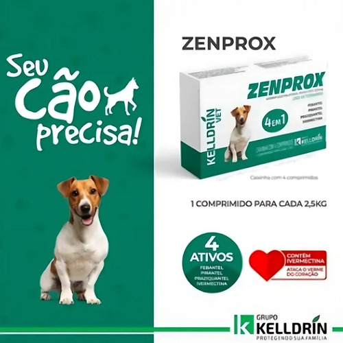 Kit 2 Vermifugos Remédio Para Verme Cães 225mg E Gatos 100mg